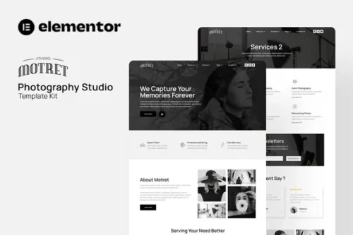 best digital marketing Elementor template kit instant download
