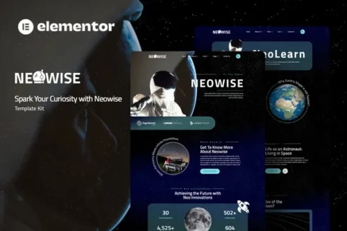 best astronomy elementor template kit download