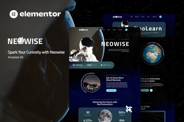 https://previews.customer.envatousercontent.com/files/490261867/preview%20neowise.jpg best astronomy elementor template kit download