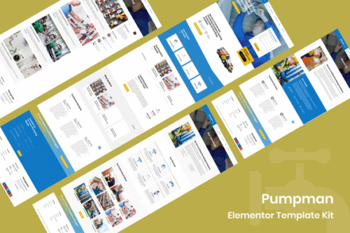 best plumbing Elementor template kit instant download