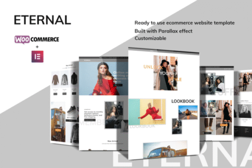 best Eternal ecommerce Elementor template kit instant download