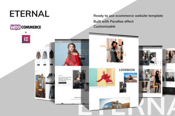 Eternal - Ecommerce Elementor Template Kit best Eternal ecommerce Elementor template kit instant download