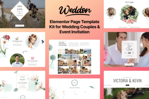 best Wedding Elementor Template Kit download