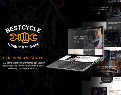 Bestcycle | Bicycle Repair & Service Elementor Template Kit