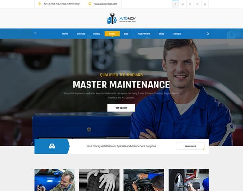 Automov - Car Repair &  Services Elementor Template Kit