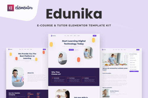 best Edunika education website template download