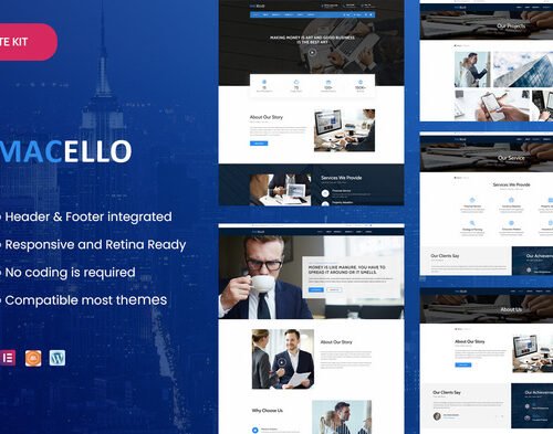 Macello - Business Consulting & Accounting  Elementor Template Kit