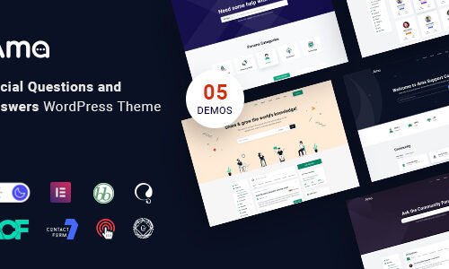 AMA Theme 1.6.0 – bbPress Forum WordPress Theme with Social Questions and Answers