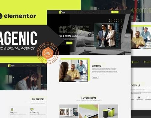 Agenic - Creative SEO & Digital Agency Elementor Template Kit