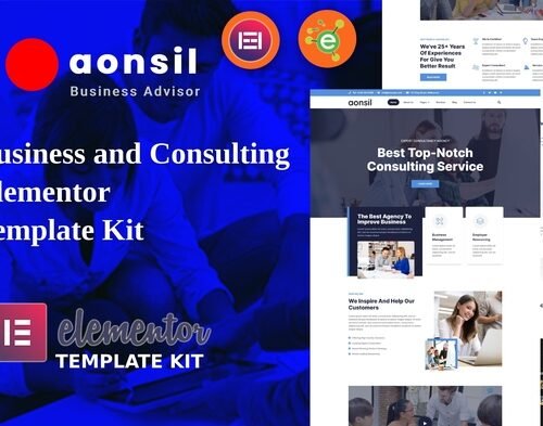 Aonsil - Business & Consulting Elementor Template Kit