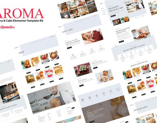 Aroma - Bakery & Cake Elementor  Template Kit