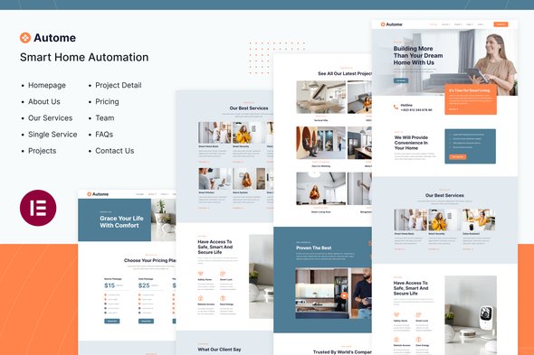 Autome | Smart Home Automation Elementor Template Kit Autome | Smart Home Automation Elementor Template Kit