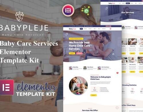 Babypleje - Baby Care Services Elementor Template Kit