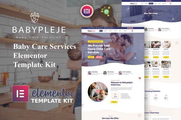 Babypleje - Baby Care Services Elementor Template Kit Babypleje - Baby Care Services Elementor Template Kit
