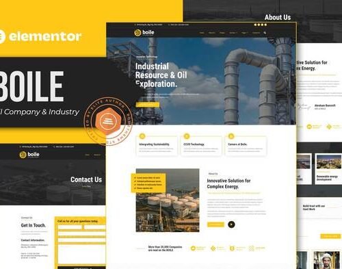 Boile - Oil Company & Industry Elementor Template Kit
