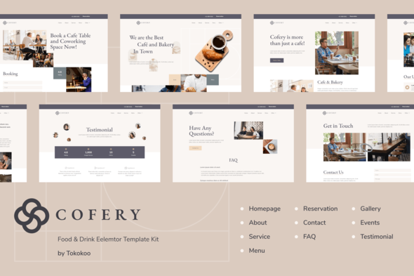 Cofery | Restaurant & Cafe Elementor Template Kit best Cofery restaurant Elementor template kit download