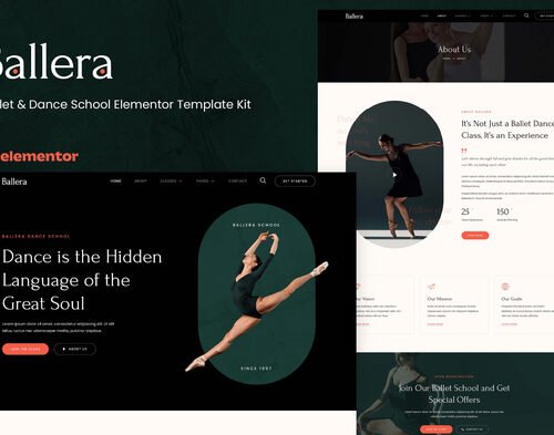 Ballera - Ballet & Dance School Elementor Template Kit