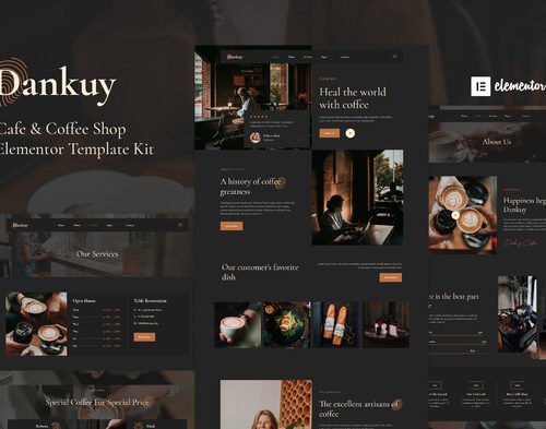 Dankuy - Cafe & Coffee Shop Elementor Template Kit