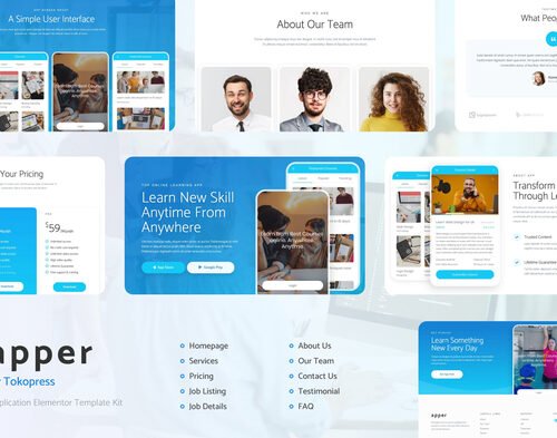 Apper | Mobile App & SaaS Startup Elementor Template Kit