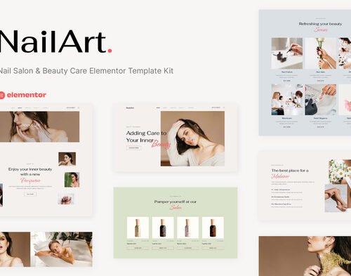 Nailart - Nail Salon & Beauty Care Elementor Template Kit