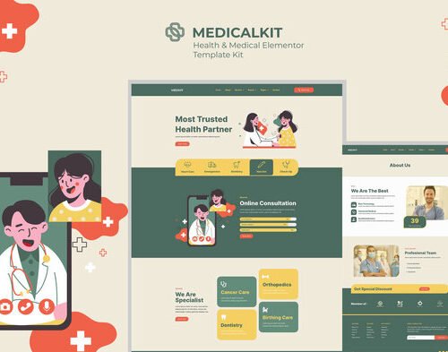Medicalkit - Health & Clinical Care Elementor Template Kit