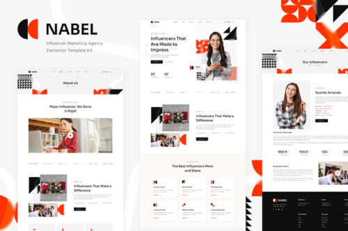 best influencer marketing agency template kit instant download