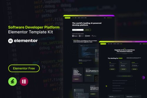 AI Foundaries - Software Developer Platform Elementor Template Kit
