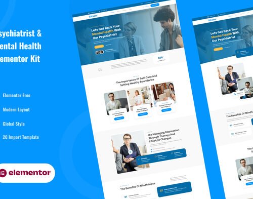 Sikiater - Psychiatrist & Mental Health Service Elementor Template Kit