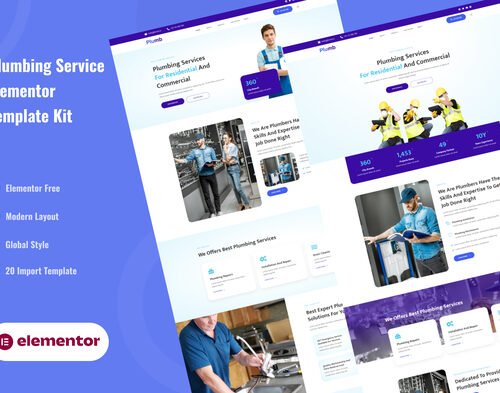 Plumb - Plumbing Installation & Maintanence Elementor Template Kit