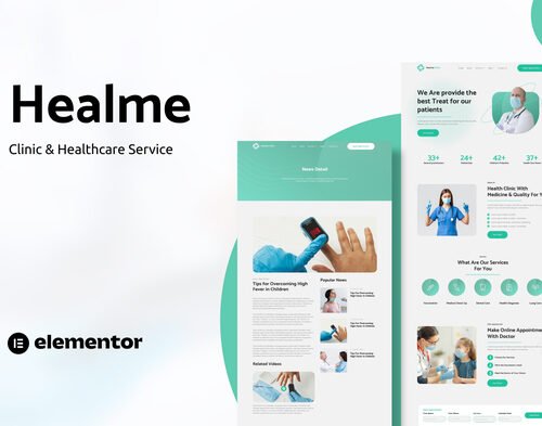Healme - Clinic & Healthcare Service Elementor Template Kits