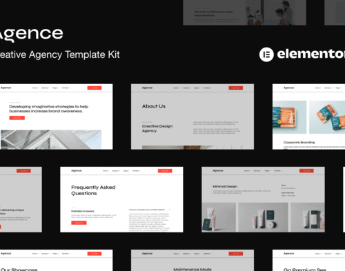 Agence Creative  - Design Agency Elementor Template Kit