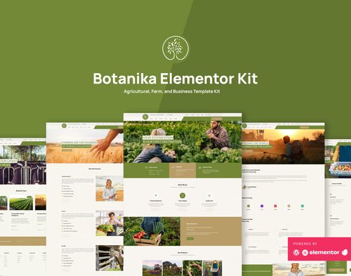 Botanika Agricultural Farm & Business Elementor Template Kit