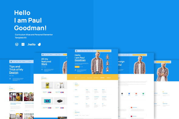 Goodman - Creative Portofolio Elementor Template Kit best creative portfolio elementor template kit download