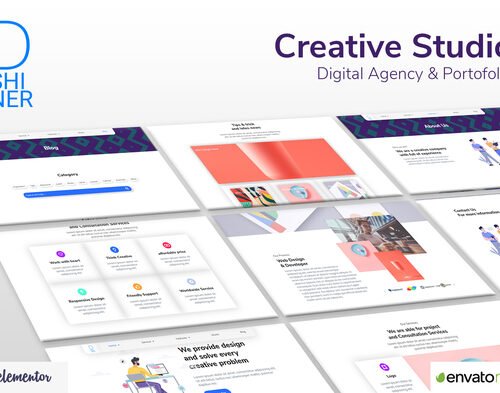 D'Shiner Creative Studio & Digital Agency Elementor Template Kit