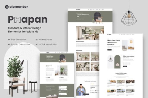 Phapan - Furniture & Interior Design Elementor Template Kit