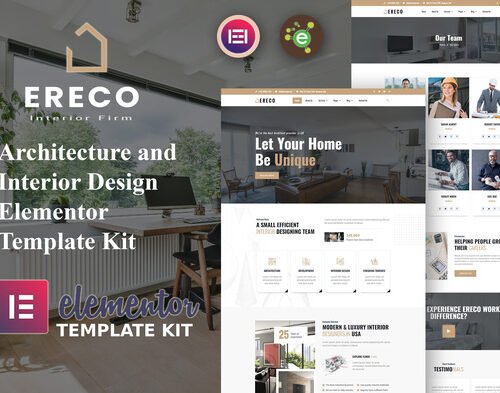 Ereco - Architecture & Interior Design Elementor Template Kit