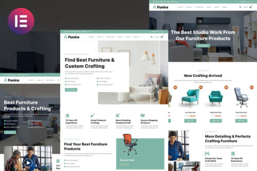 best furniture Elementor template kit download