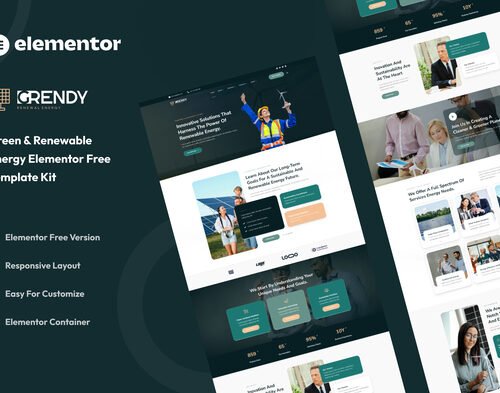 Grendy - Green & Renewable Energy Solutions Elementor Template Kit