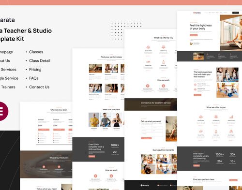 Karata - Yoga Teacher & Studio Elementor Template Kit