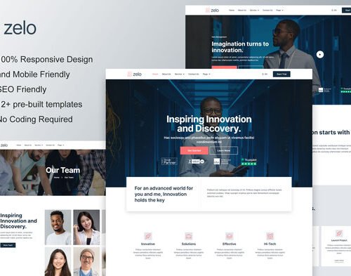 Zelo - Startup Business & Technology Company Elementor Template Kit