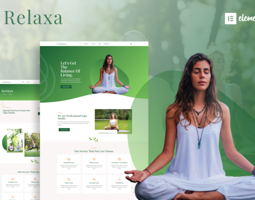 Relaxa - Yoga Teacher & Studio Elementor Template Kit