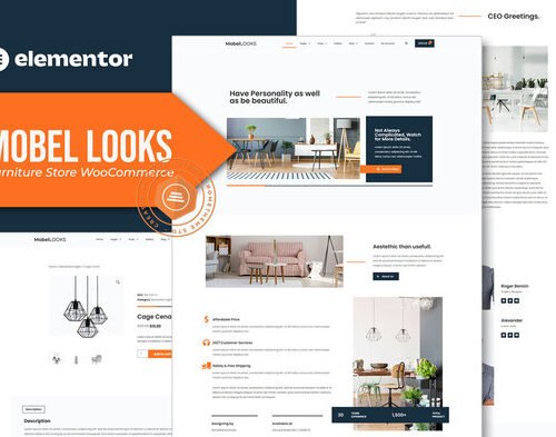 Mobel Looks - Furniture Store WooCommerce Elementor Template Kit