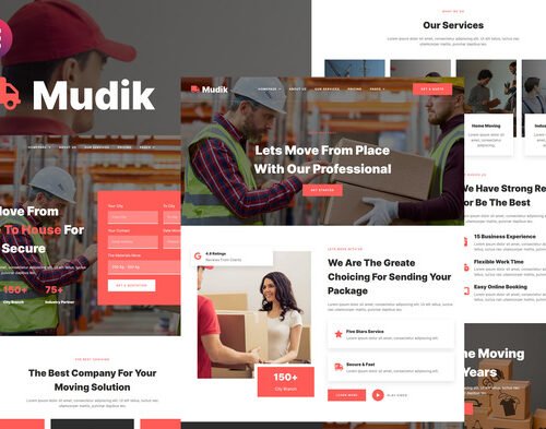 Mudik - Moving & Transportation Services Elementor Template Kit