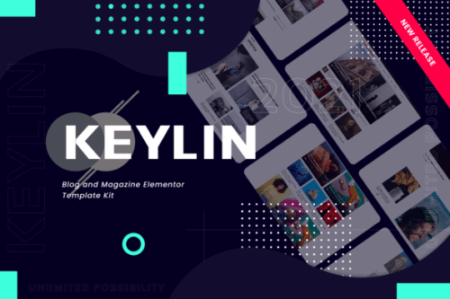 best Keylin Elementor template kit instant download