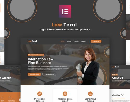 LawTeral - Legal & Law Firm Elementor Template Kit
