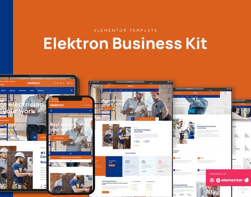 Elektron - Electric Company & Business Elementor Template Kit