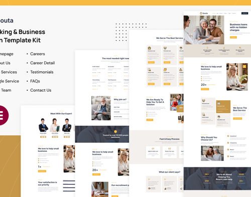 Souta - Banking & Business Loan Elementor Template Kit