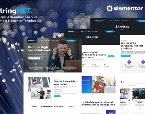 StringNET - Internet & Broadband Service Provider Elementor Template Kit