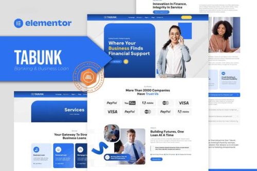 best banking website template for financial institutions download