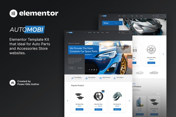 Automobi – Auto Parts Store & Accessories Elementor Template Kit Automobi – Auto Parts Store & Accessories Elementor Template Kit